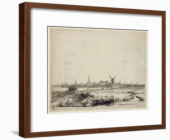 View of Amsterdam, C.1640-Rembrandt van Rijn-Framed Giclee Print