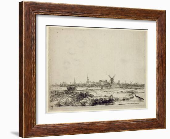 View of Amsterdam, C.1640-Rembrandt van Rijn-Framed Giclee Print