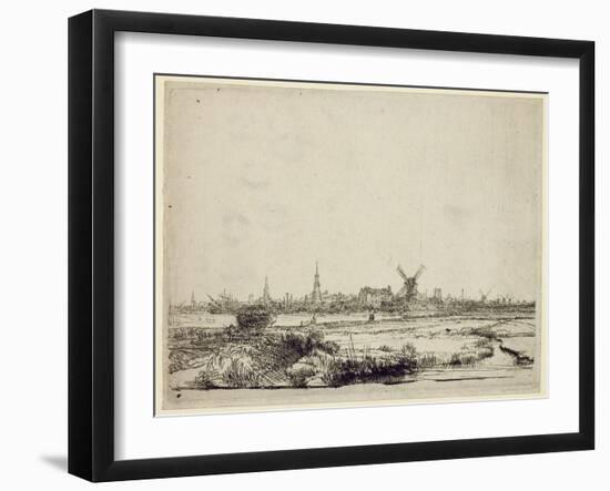 View of Amsterdam, C.1640-Rembrandt van Rijn-Framed Giclee Print