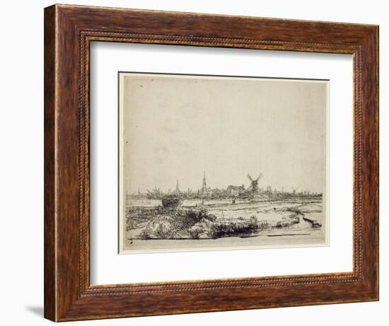 View of Amsterdam, C.1640-Rembrandt van Rijn-Framed Giclee Print