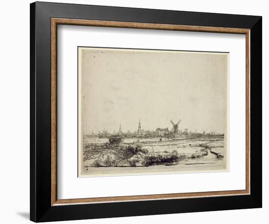 View of Amsterdam, C.1640-Rembrandt van Rijn-Framed Giclee Print