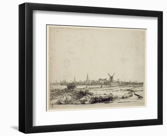 View of Amsterdam, C.1640-Rembrandt van Rijn-Framed Giclee Print