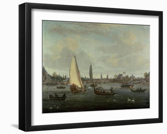 View of Amsterdam Harbour-Abraham Storck-Framed Giclee Print