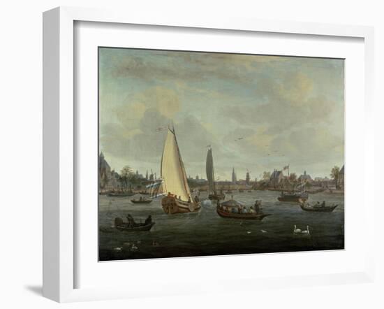 View of Amsterdam Harbour-Abraham Storck-Framed Giclee Print