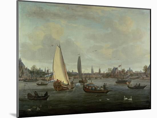 View of Amsterdam Harbour-Abraham Storck-Mounted Giclee Print