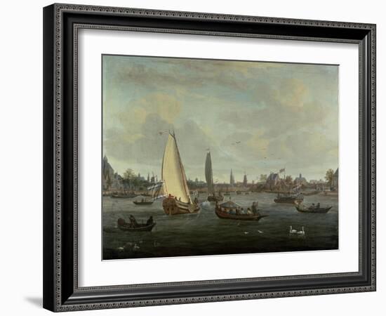 View of Amsterdam Harbour-Abraham Storck-Framed Giclee Print