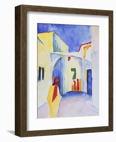View of an Alley, 1914-August Macke-Framed Giclee Print