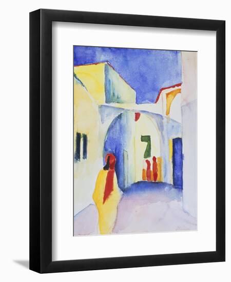 View of an Alley, 1914-August Macke-Framed Giclee Print