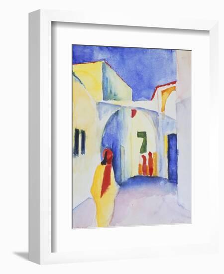 View of an Alley, 1914-August Macke-Framed Giclee Print