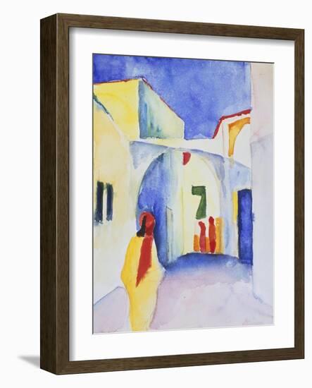 View of an Alley, 1914-August Macke-Framed Giclee Print