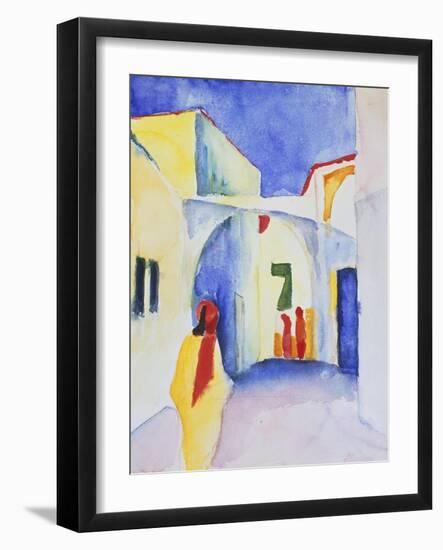 View of an Alley, 1914-August Macke-Framed Giclee Print