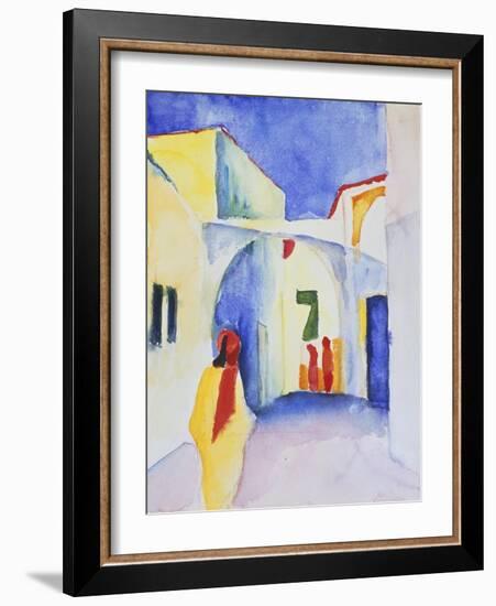 View of an Alley, 1914-August Macke-Framed Giclee Print