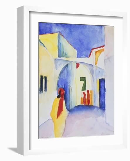 View of an Alley, 1914-August Macke-Framed Giclee Print