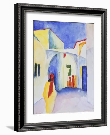 View of an Alley, 1914-August Macke-Framed Giclee Print