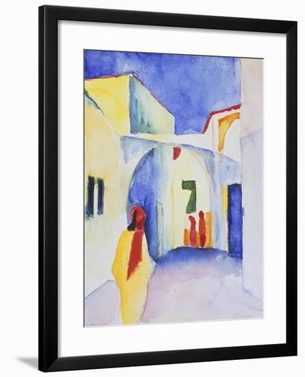 View of an Alley, 1914-August Macke-Framed Giclee Print