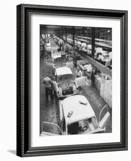 View of an Auto Plant and Workers-Ralph Crane-Framed Photographic Print