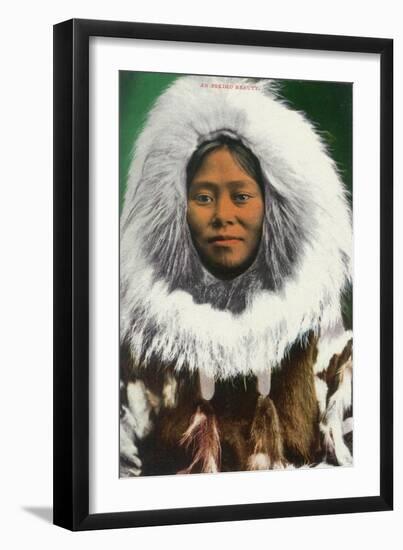 View of an Eskimo Beauty - Alaska-Lantern Press-Framed Art Print