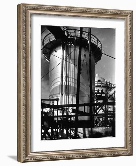 View of an Installation at a Texaco Oil Refinery-Margaret Bourke-White-Framed Photographic Print