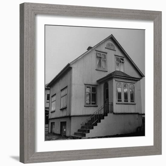 View of an Old Fashioned Dutch Style House-Ralph Morse-Framed Photographic Print