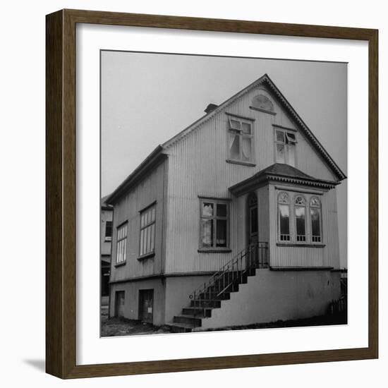 View of an Old Fashioned Dutch Style House-Ralph Morse-Framed Photographic Print