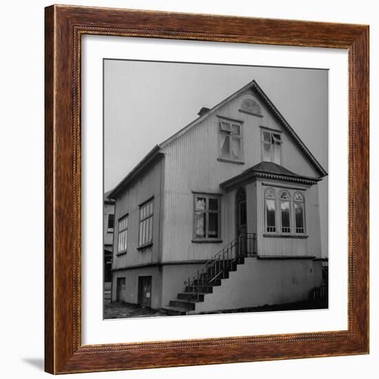 View of an Old Fashioned Dutch Style House-Ralph Morse-Framed Photographic Print