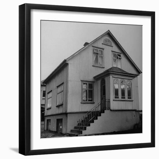 View of an Old Fashioned Dutch Style House-Ralph Morse-Framed Photographic Print