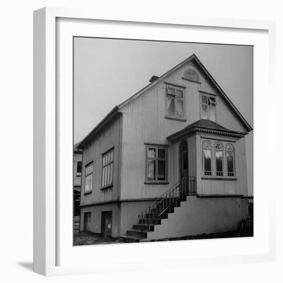 View of an Old Fashioned Dutch Style House-Ralph Morse-Framed Photographic Print