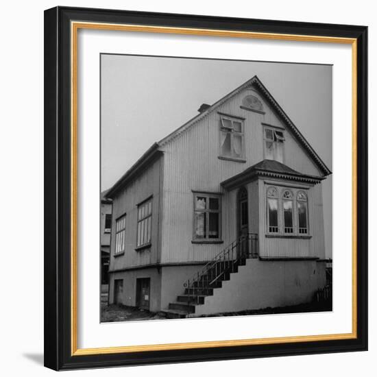 View of an Old Fashioned Dutch Style House-Ralph Morse-Framed Photographic Print