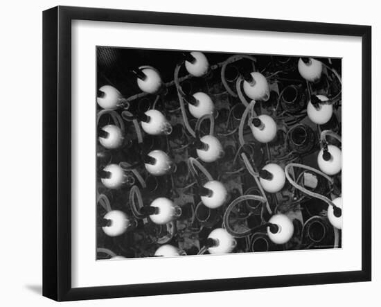 View of an Open Hearth Furnace-Andreas Feininger-Framed Photographic Print
