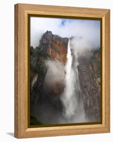 View of Angel Falls From Mirador Laime, Canaima National Park, Guayana Highlands, Venezuela-Jane Sweeney-Framed Premier Image Canvas