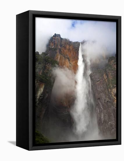 View of Angel Falls From Mirador Laime, Canaima National Park, Guayana Highlands, Venezuela-Jane Sweeney-Framed Premier Image Canvas