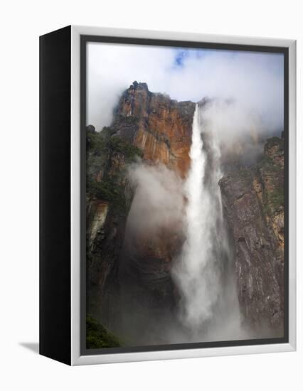 View of Angel Falls From Mirador Laime, Canaima National Park, Guayana Highlands, Venezuela-Jane Sweeney-Framed Premier Image Canvas