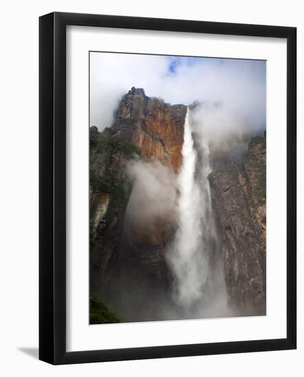 View of Angel Falls From Mirador Laime, Canaima National Park, Guayana Highlands, Venezuela-Jane Sweeney-Framed Photographic Print