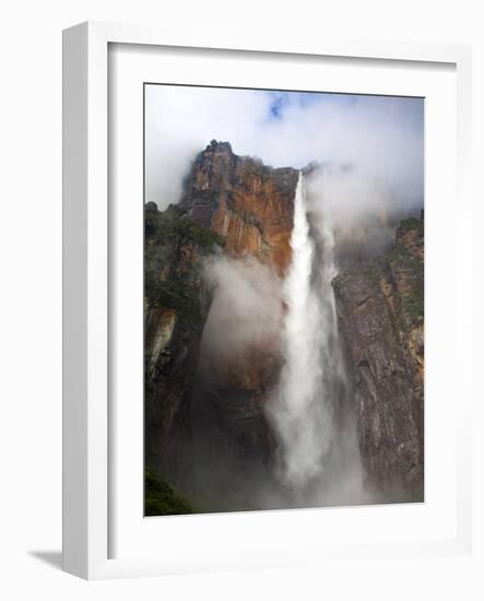 View of Angel Falls From Mirador Laime, Canaima National Park, Guayana Highlands, Venezuela-Jane Sweeney-Framed Photographic Print