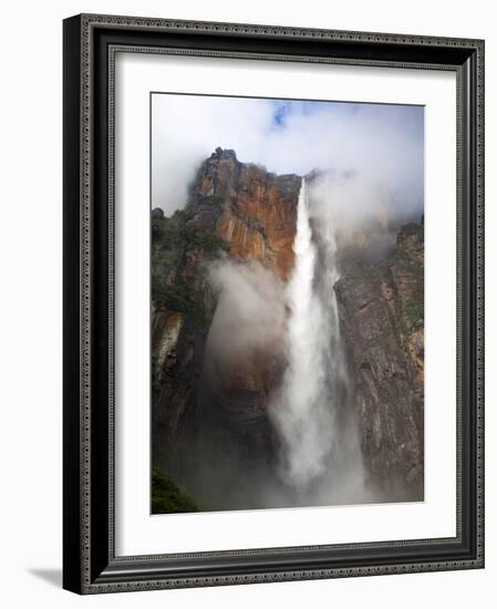 View of Angel Falls From Mirador Laime, Canaima National Park, Guayana Highlands, Venezuela-Jane Sweeney-Framed Photographic Print