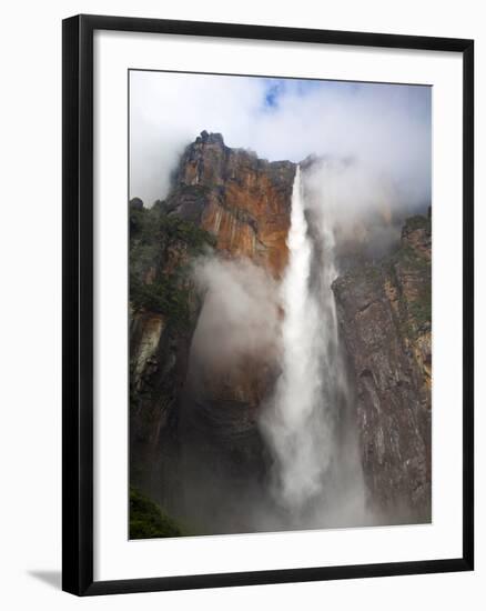 View of Angel Falls From Mirador Laime, Canaima National Park, Guayana Highlands, Venezuela-Jane Sweeney-Framed Photographic Print