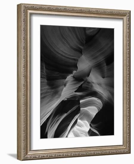 View of Antelope Canyon with Sunlight, Page, Arizona, USA-Adam Jones-Framed Photographic Print