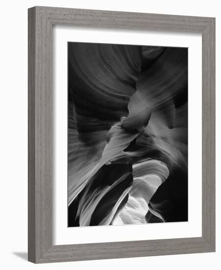 View of Antelope Canyon with Sunlight, Page, Arizona, USA-Adam Jones-Framed Photographic Print