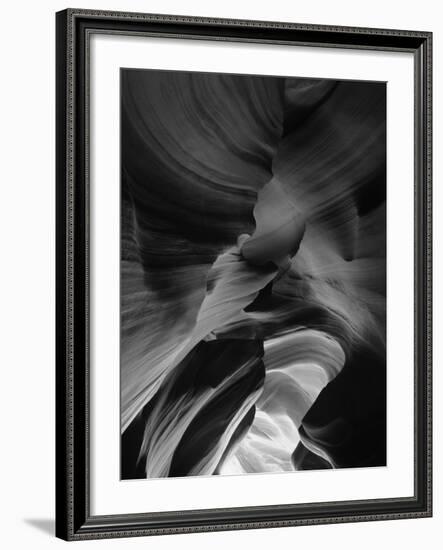 View of Antelope Canyon with Sunlight, Page, Arizona, USA-Adam Jones-Framed Photographic Print