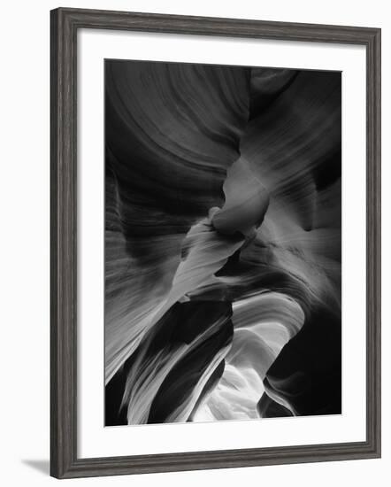 View of Antelope Canyon with Sunlight, Page, Arizona, USA-Adam Jones-Framed Photographic Print