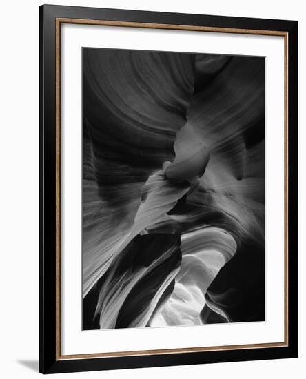 View of Antelope Canyon with Sunlight, Page, Arizona, USA-Adam Jones-Framed Photographic Print