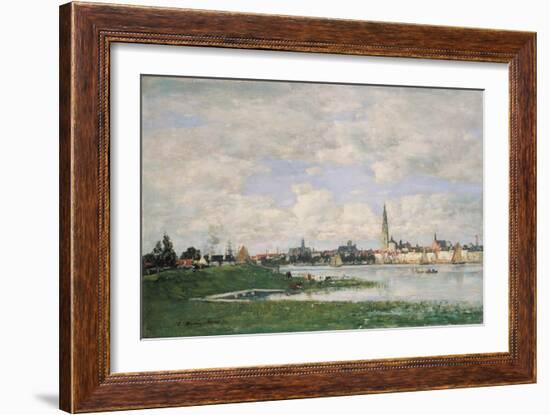 View of Antwerp. 1871-Eugène Boudin-Framed Giclee Print