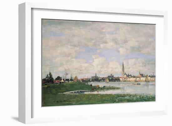 View of Antwerp. 1871-Eugène Boudin-Framed Giclee Print