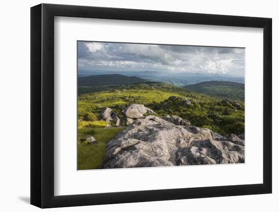 View of Appalachian Mountains from Grayson Highlands, Virginia, United States of America, North Ame-Jon Reaves-Framed Photographic Print