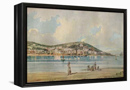 View of Appledore, North Devon, from Instow Sands, 1798, (1919)-Thomas Girtin-Framed Premier Image Canvas