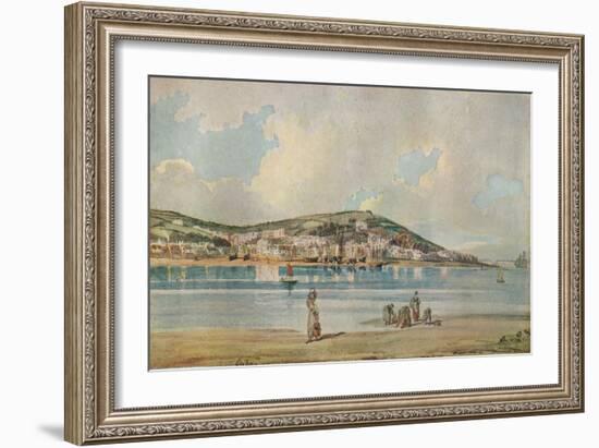 View of Appledore, North Devon, from Instow Sands, 1798, (1919)-Thomas Girtin-Framed Giclee Print