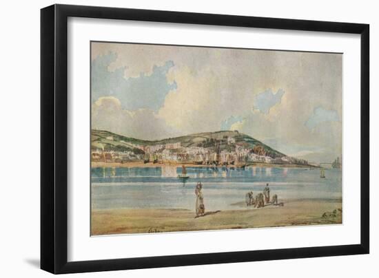 View of Appledore, North Devon, from Instow Sands, 1798, (1919)-Thomas Girtin-Framed Giclee Print