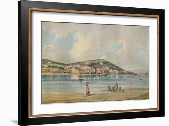 View of Appledore, North Devon, from Instow Sands, 1798, (1919)-Thomas Girtin-Framed Giclee Print