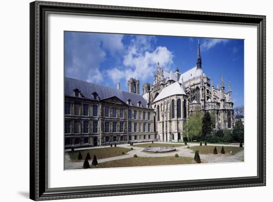View of Apse of Archbishop's Palace of Cathedral of Notre-Dame , Reims, France 13th Century-null-Framed Giclee Print