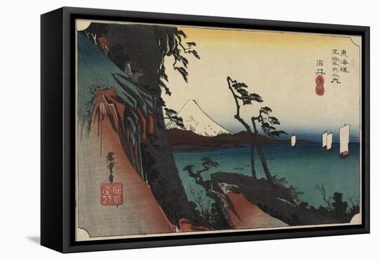 View of Arai, C. 1830-1844-Utagawa Kunisada-Framed Premier Image Canvas